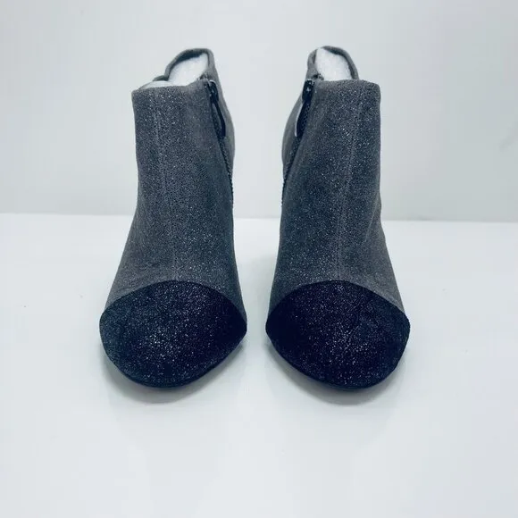 Vince Camuto Shoes Heels Sz 5 1/2 B Women’s Amoby Glitter Heels Gray Black  New