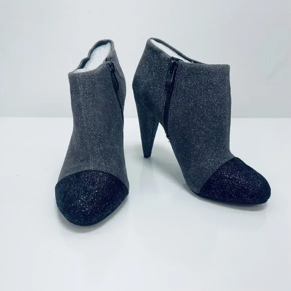 Vince Camuto Shoes Heels Sz 5 1/2 B Women’s Amoby Glitter Heels Gray Black  New