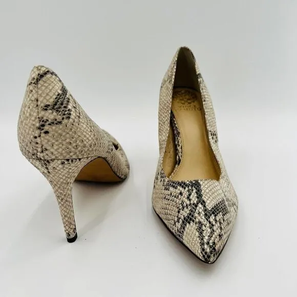 Vince Camuto Snake-Embossed Pumps Women's Shoes Size 11