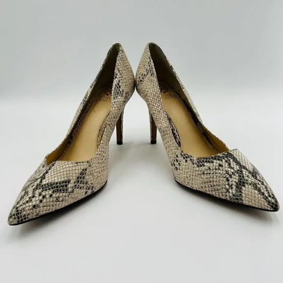 Vince Camuto Snake-Embossed Pumps Women's Shoes Size 11