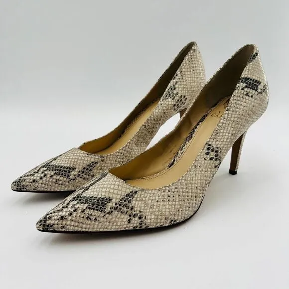 Vince Camuto Snake-Embossed Pumps Women's Shoes Size 11