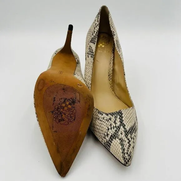 Vince Camuto Snake-Embossed Pumps Women's Shoes Size 11