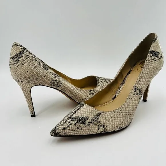 Vince Camuto Snake-Embossed Pumps Women's Shoes Size 11