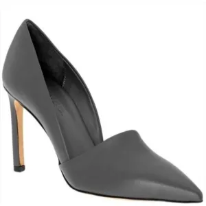 VINCE Cosette Pointed Toe d'Orsay Leather Pumps Gray Graphite 9M EUR 40 $350