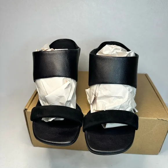 Vince Quinn High Heel Mule Sandals black casual formal party wedding summer
