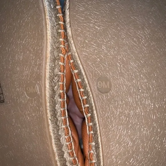 Vince Rae‎ Brown Leather espadrille flats size 9