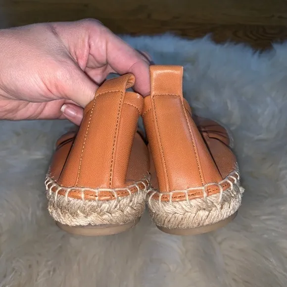 Vince Rae‎ Brown Leather espadrille flats size 9