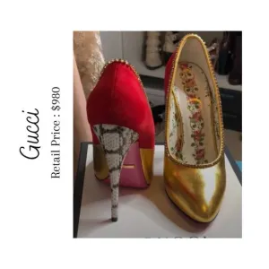 VINTAGE Authentic Gucci Razzle Dazzle Heels Size EU 37.5 / US 6.5