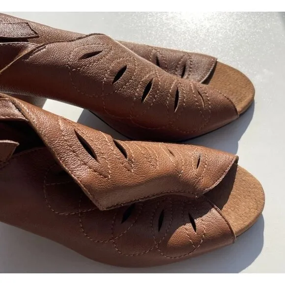 Vintage Bellini Women's ULLIN Women’s Heels Shoes Size 10 Brown Leather Western