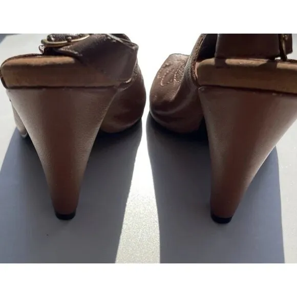Vintage Bellini Women's ULLIN Women’s Heels Shoes Size 10 Brown Leather Western