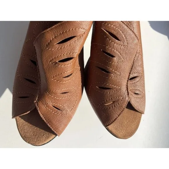 Vintage Bellini Women's ULLIN Women’s Heels Shoes Size 10 Brown Leather Western