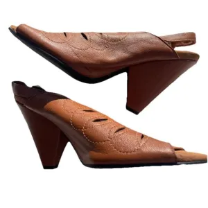 Vintage Bellini Women's ULLIN Women’s Heels Shoes Size 10 Brown Leather Western