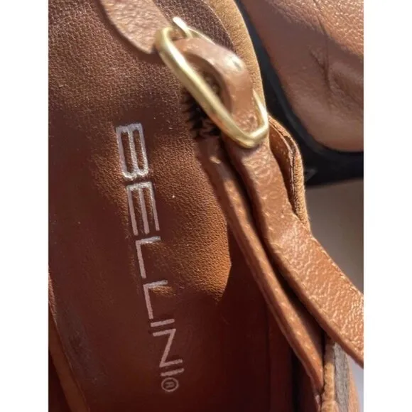 Vintage Bellini Women's ULLIN Women’s Heels Shoes Size 10 Brown Leather Western