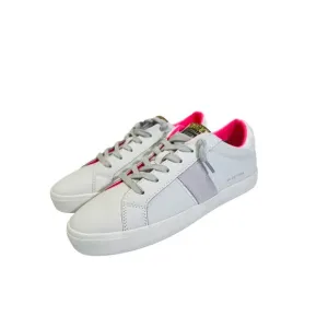 Vintage Havana NIB Irma White and Gray Leather Sparkle Sneakers