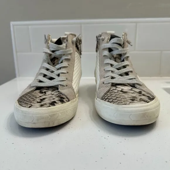 Vintage Havana Womens Lester High Top Slip On Athletic Sneaker 9 Snake Star Shoe