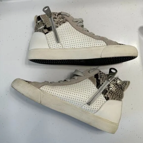 Vintage Havana Womens Lester High Top Slip On Athletic Sneaker 9 Snake Star Shoe