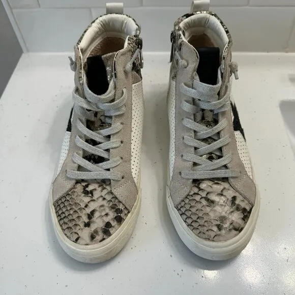 Vintage Havana Womens Lester High Top Slip On Athletic Sneaker 9 Snake Star Shoe