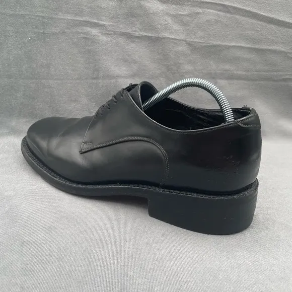 Vintage Muro Welt Mens‎ 1960 Black Leather Dress Shoes Size 10 Rare