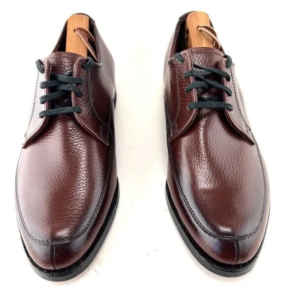 Vintage Nunn Bush Spartan Brown Leather Dress Shoes Men’s Size 7.5 E