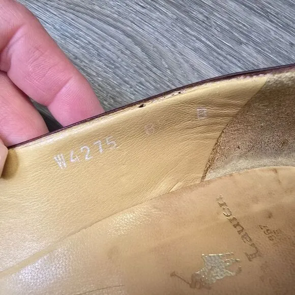 Vintage Ralph Lauren Womens 8.5 Wing Tip Leather Classic‎ Pumps Heels Old Money