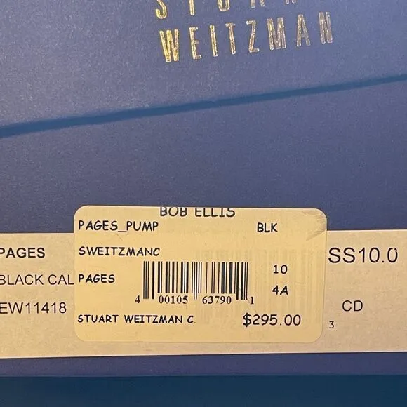 Vintage Stuart weitzman black bow tie pumps 10