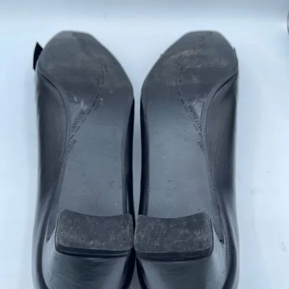 Vintage Stuart weitzman black bow tie pumps 10