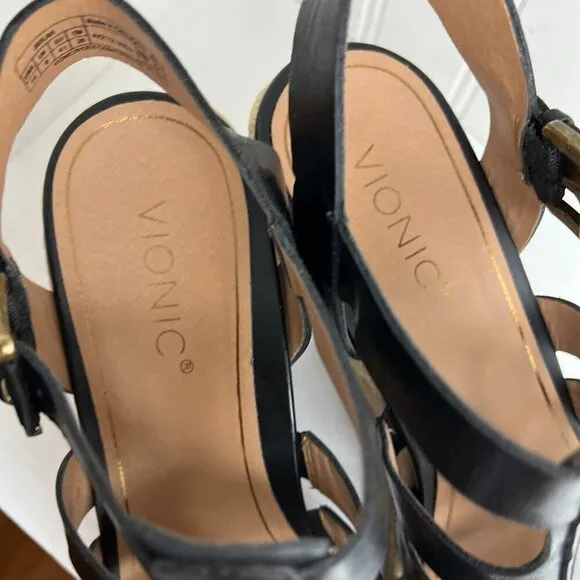 Vionic Women's Jaylah Sandals in Black Size 10