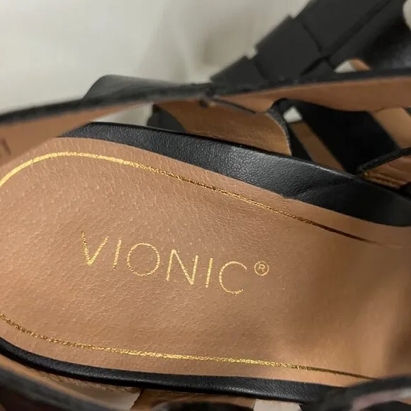 Vionic Women's Jaylah Sandals in Black Size 10