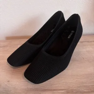 VIVAIA Margot Wedge Black Square Toe Wedge Heels Pumps Shoes Size 41.5, US 10