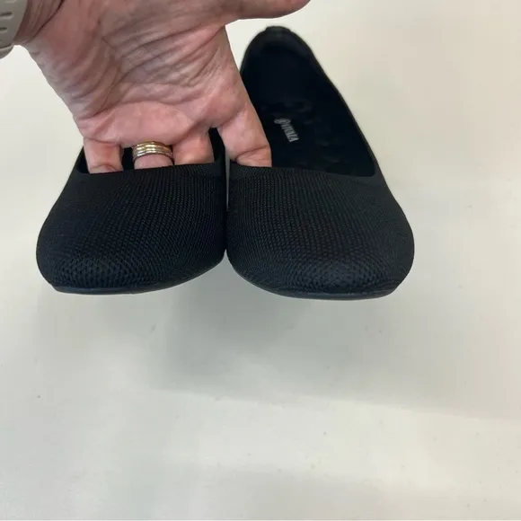 Vivaia Tamia Wedge Pro Almond Toe Black Pumps Size 42