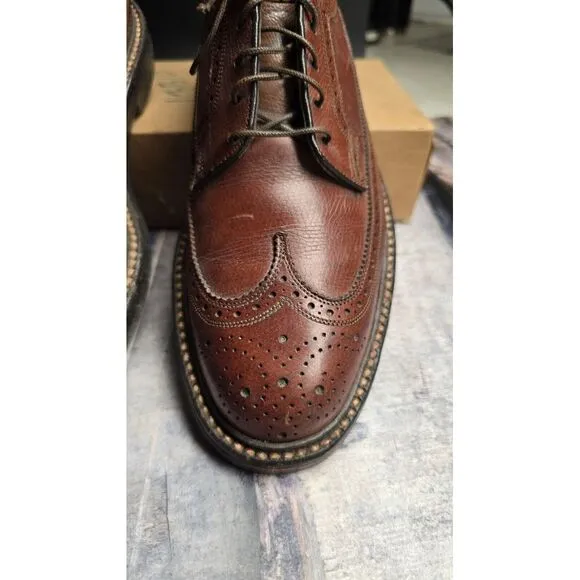 Vtg 70/80s Florsheim Imperial #93602 V-Cleat Brown Leather WingTip-‎ Men Sz 7