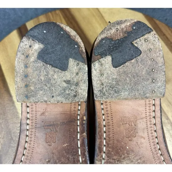 Vtg Alden Cape Cod Collection Brown Leather Dress Shoe Horse Bit Loafers 9.5 D