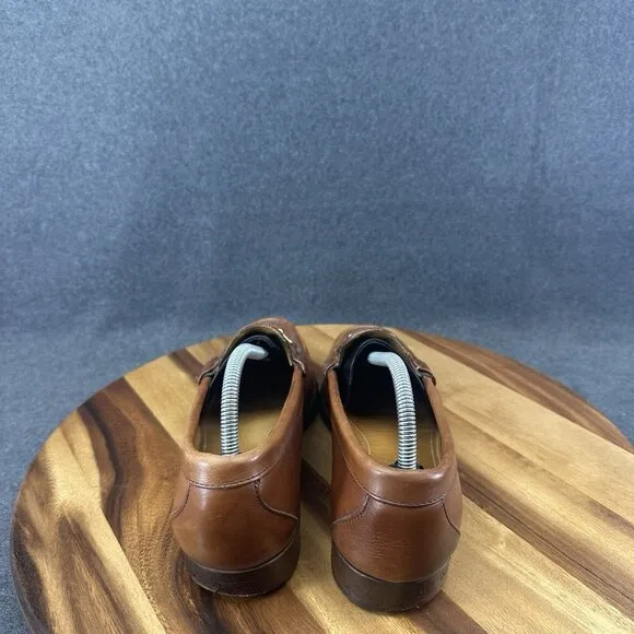 Vtg Alden Cape Cod Collection Brown Leather Dress Shoe Horse Bit Loafers 9.5 D