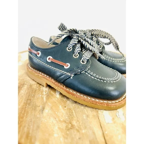 VTG Childs Stride 60s 70s Leather‎ Dress Shoes Toddler Made In USA Size 5 1/2 D