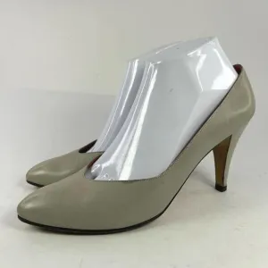 VTG YSL Yves Saint Laurent Women's Tan Sand Pumps US 8.5 M Heels Classic Shoes