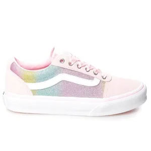 Ward Skate Glitter Vans Big Kids Size 6. Brand New  Ribbons and Laces Included