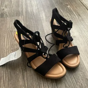 Wedge Strappy Strap Lace Up Classy Elegant Chic Party Modern Minimalist Sandals