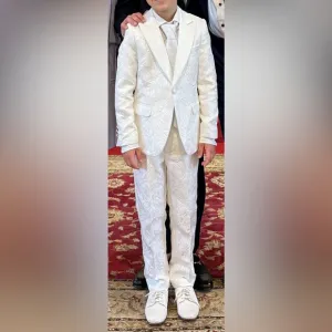 White Communion Boy Suit
