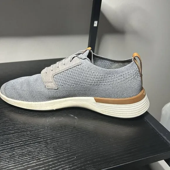 Wolf And Shepherd Mens Size 10 Swiftknit Derby Gray Dress Shoes Sneakers