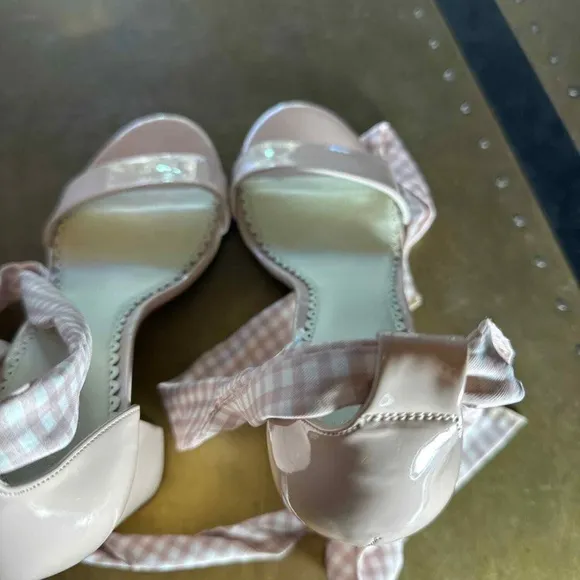 Womens 1901 Block Heeled Sandals Open Toe Wedding Picnic Southern Barbie Pink 11