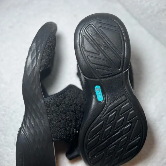 Women's Black Wedge Sandals