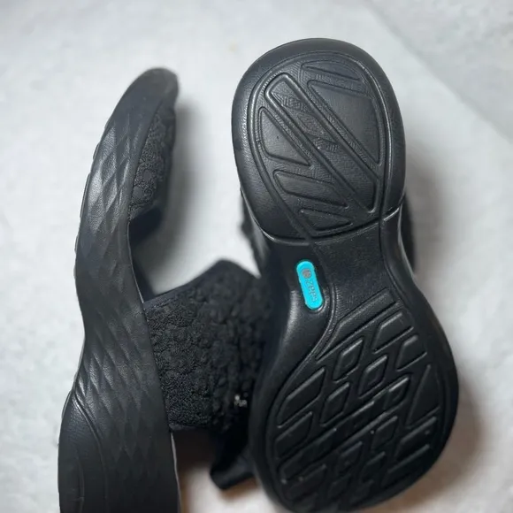 Women's Black Wedge Sandals