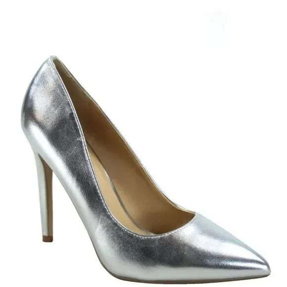 Women's Bridal Sexy Color Pointed Toe Patent Pump Heels Shoes