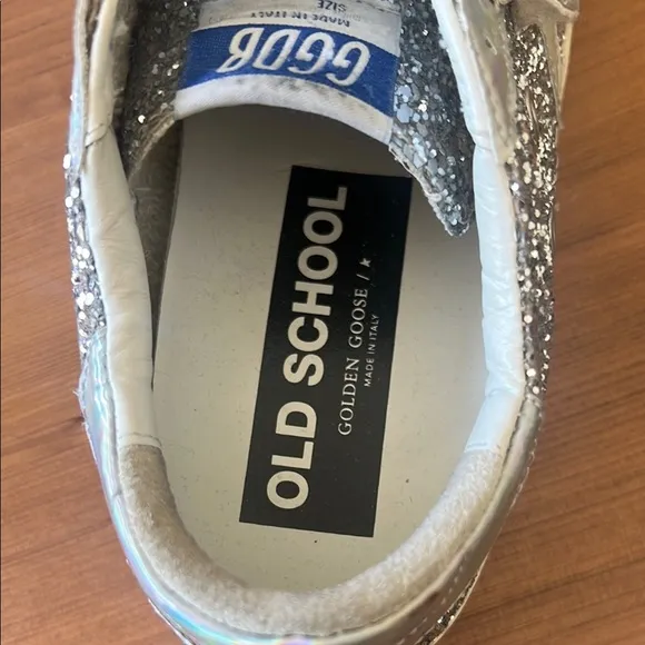 Women’s Golden Goose Glitter Sneakers - Silver