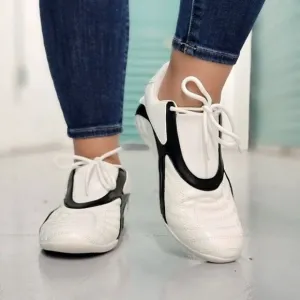 Women's White Low Top Sneakers