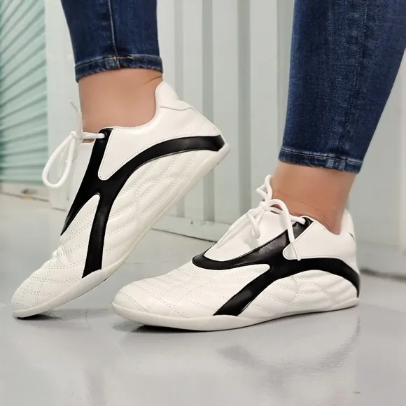 Women's White Low Top Sneakers