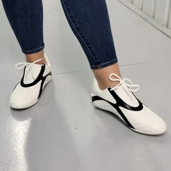 Women's White Low Top Sneakers