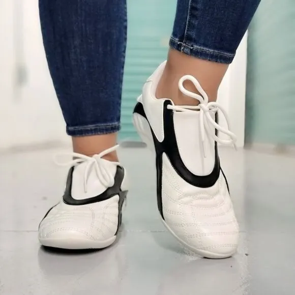 Women's White Low Top Sneakers
