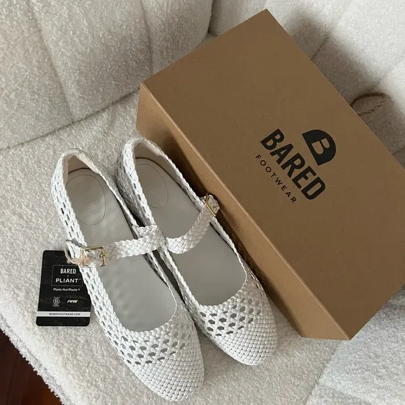 Women's White Woven Shoes