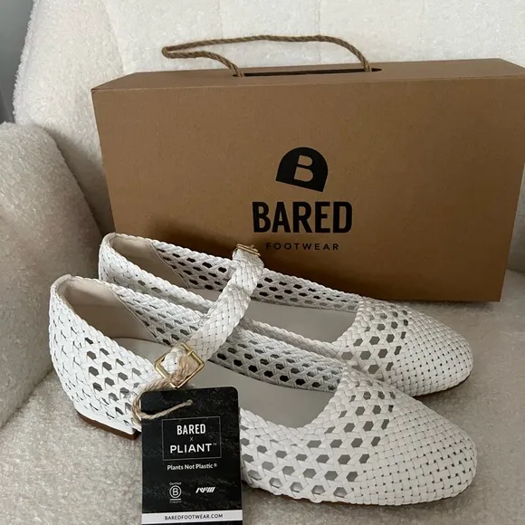Women's White Woven Shoes